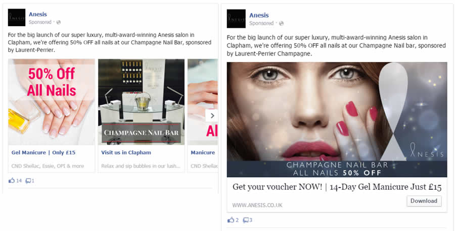 Anesis Facebook Ads